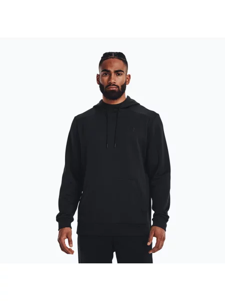 Svetr Under Armour Armour Fleece Hoodie Black/ Black černý
