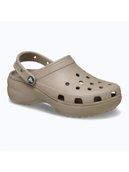 Крокси Crocs Classic Platform Clog taupe