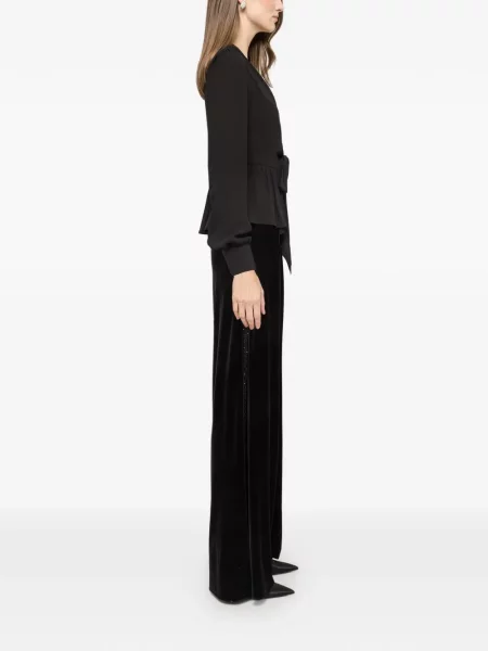 Bluza Nissa s volanima crna