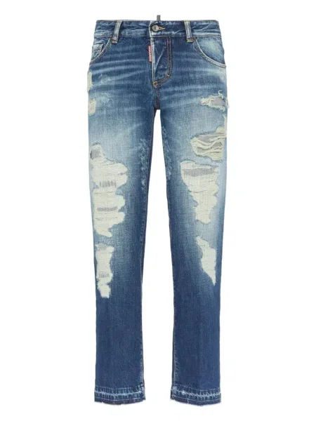 Blugi Dsquared2 zdrențuiți albastru