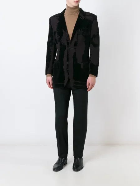 Sametová bunda Jean Paul Gaultier Pre-owned černá