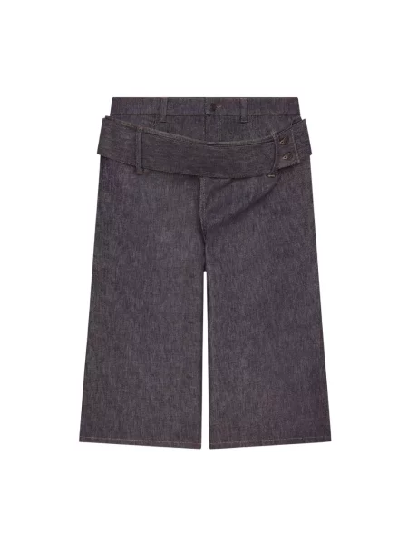 Szorty jeansowe Courreges szare