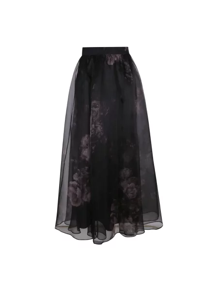 Spódnica midi Zimmermann tiulowa do kolan czarna