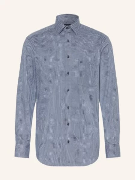 Olymp Koszula Luxor O Kroju Comfort Fit blau granatowa