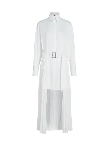 Karl Lagerfeld rochie mini oversize alb
