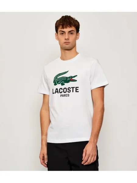 Lacoste Tricou | alb
