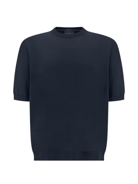 Tricou Paul & Shark de lână albastru