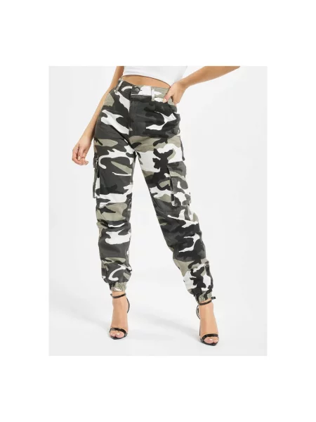 Spodnie Def w kamuflażu czarne