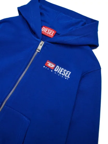 Bluza z kapturem dziecięca Diesel niebieska