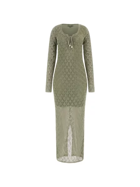 Rochie maxi Guess tricotate alb