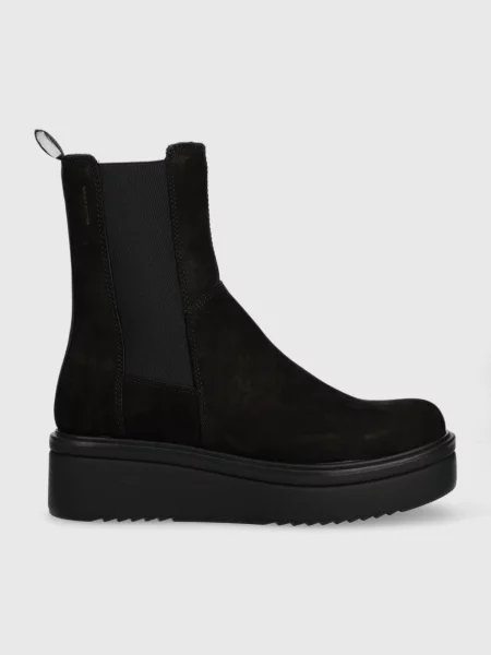 Кожени боти челси Vagabond Shoemakers Tara с платформа черно