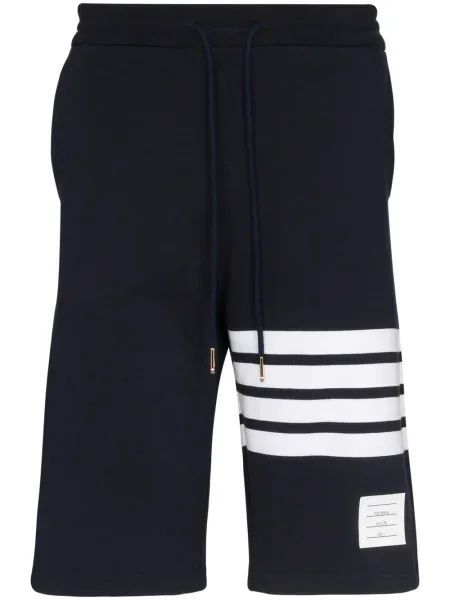 Pantaloni scurți Thom Browne din jerseu albastru