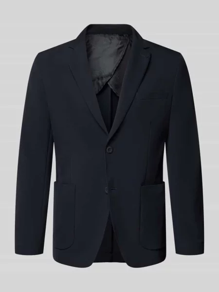 Żakiet zapinany na 2 o kroju slim fit z kołnierzem z połami Markup