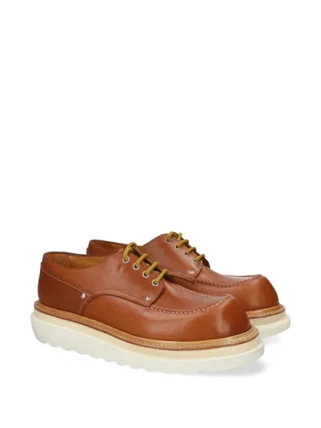 Pantofi Premiata din piele cu platformă maro