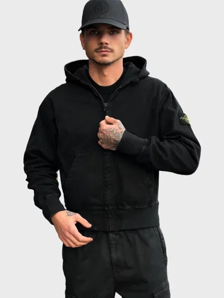Куртка Stone Island с камнями черная