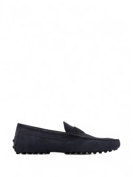 Pantofi loafer Tod's din piele de căprioară albastru