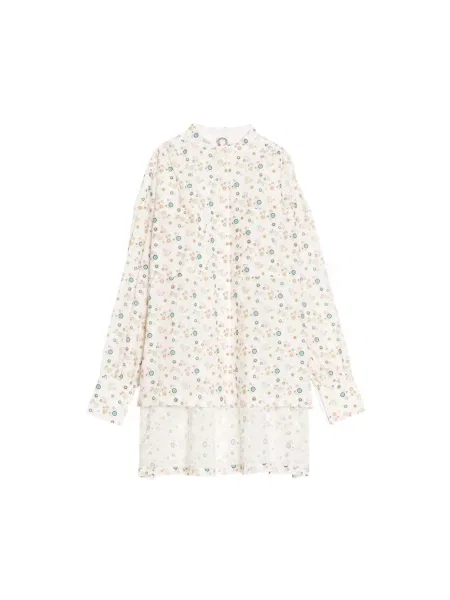 Koszula Ines De La Fressange Paris w kwiatki różowa