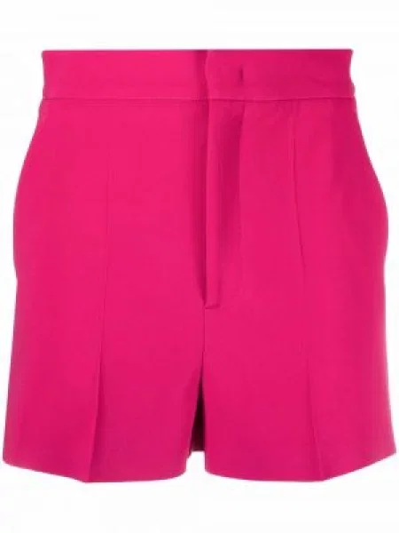 Pantaloni scurți Red Valentino cu talie înaltă roșu