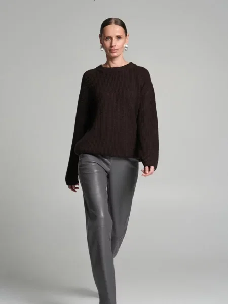 Вовняний Джемпер TrikoBakh темно-коричневий коричневий