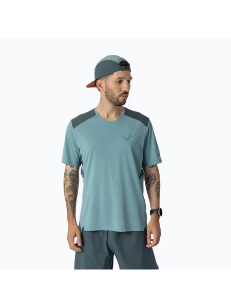 Tricou de alergare pentru bărbați DYNAFIT Sky smoke blue albastru