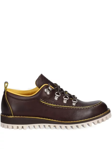 Pantofi derby Fracap din piele maro
