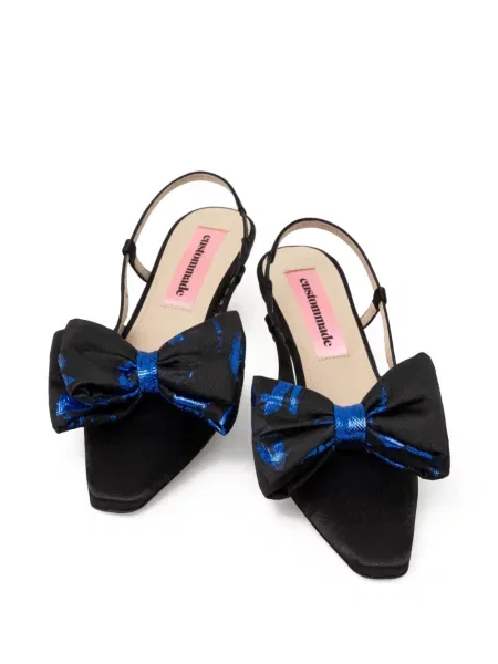Pantofi cu toc Custommade slingback negru