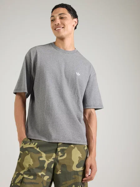 ADIDAS ORIGINALS Tričko ESS sivá biela