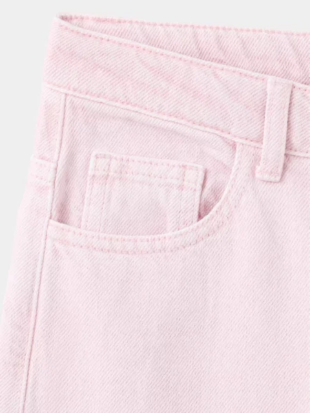 Dżinsy wide leg Dzieci 12 MANGO KIDS różowy