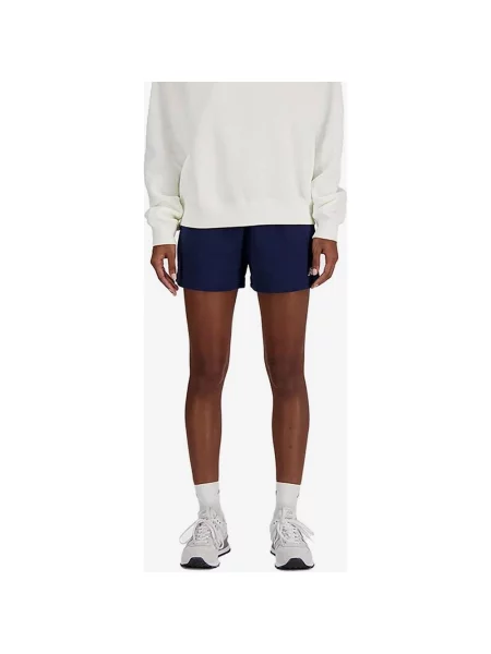 Spodenki New Balance French Terry granatowe M niebieskie