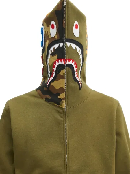Hanorac cu glugă A Bathing Ape® verde