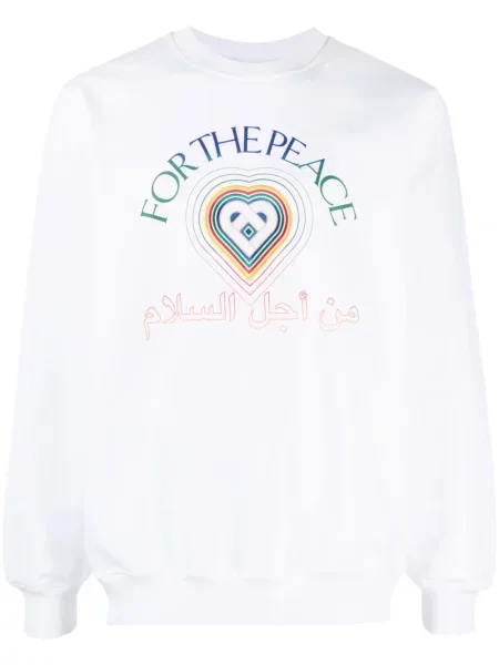 Суитчър Casablanca с принт с градиентным принтом бяло