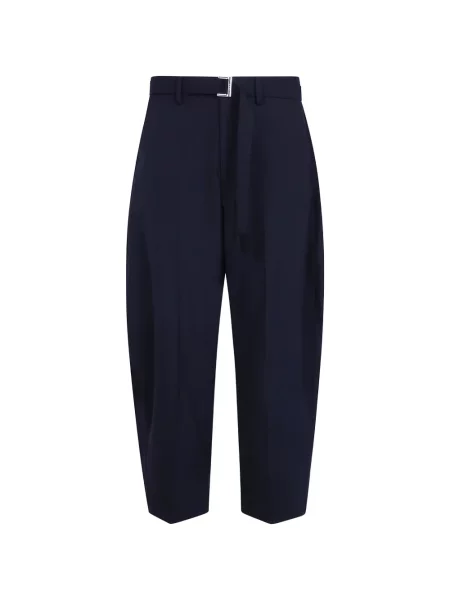 Cu centură pantaloni Sacai albastru