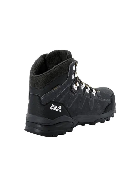 Jack Wolfskin Refugio Texapore Mid pánske trekové topánky black čierna