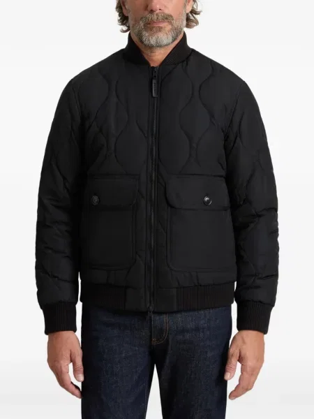 Matlasat geacă bomber Woolrich negru
