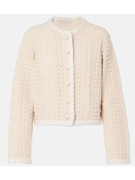 Cardigan Altuzarra de lână bej