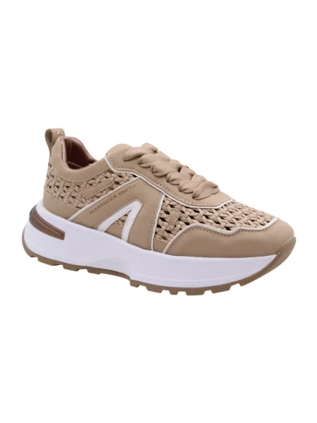 Sneakersy Alexander Smith skórzane brązowe