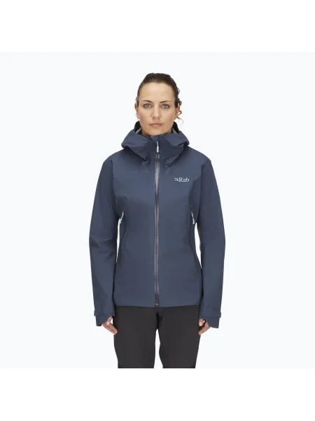 Дамско яке за дъжд Rab Downpour Light tempest blue синьо