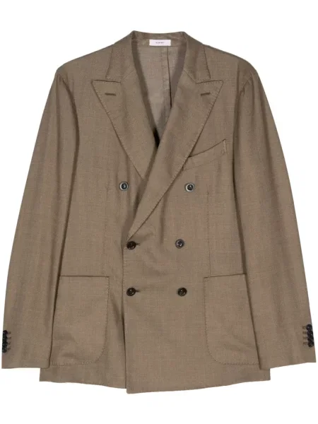 Sacou cu două rânduri de nasturi Boglioli cu două rânduri de nasturi verde