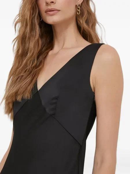 Rochie maxi Joop! din satin de costum negru