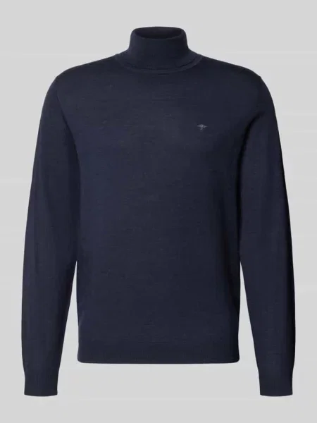 Golf z naszytym logo Fynch-hatton granatowy