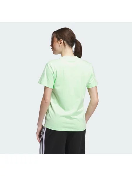 Květinové sportovní tričko Adidas zelené