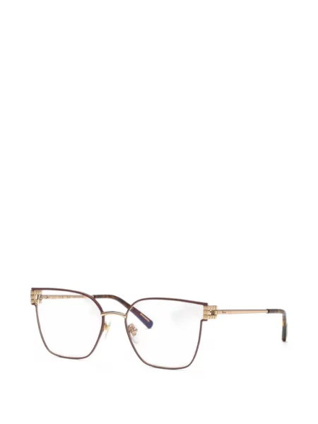 Ochelari de soare Chopard cu imprimeu geometric maro