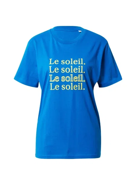 Les Petits Basics Tričko Le soleil / žlutá modrá