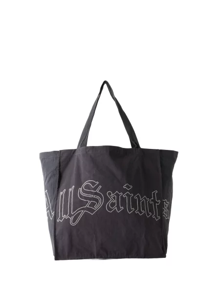AllSaints Shopper táska fekete fehér