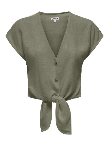 ONLY Bluză SIESTA oliv verde