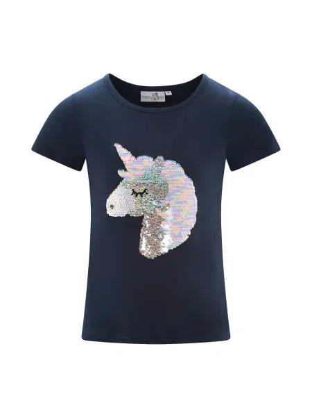 Happy girls Tricou bleumarin / deschis / roz / argintiu albastru