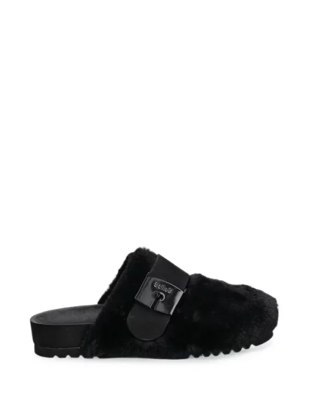 Papuci tip mules Scholl negru