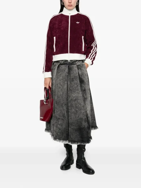 Bouclé kalhoty Adidas zelené