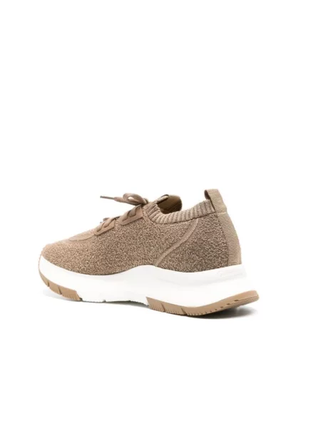 Dzianinowe sneakersy Gianvito Rossi brązowe
