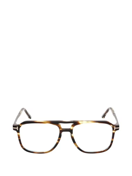 Ochelari de soare Tom Ford Eyewear cu imprimeu geometric maro